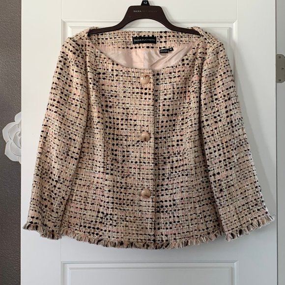 Dana Buchman Tweed Blazer - Picture 1 of 6